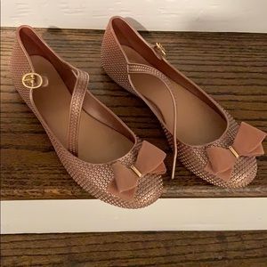 Mel by Melissa ..  7M PINK FLOCKED